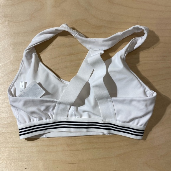 Adidas Women's White Sports Bra Small (MM) - Picture 7 of 9